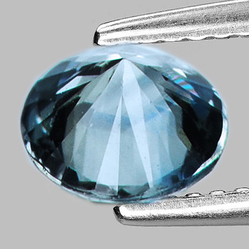 5.00 mm Round {0.52ct}Superb Luster Natural Green Blue Sapphire [Flawless-VVS]