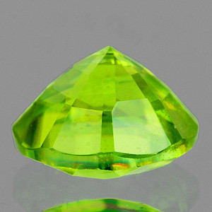 6.20 mm Round 1.32ct Superb Luster Rainbow Spark Natural Canary Green Sphene [SI]