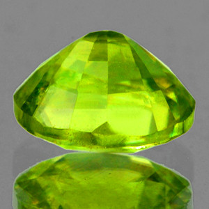 5.5x5 mm Oval 0.72ct Top Level Rainbow Sparkles Natural Canary Yellow Sphene [SI]