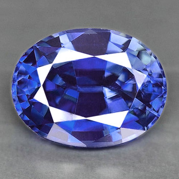 8.5x6.5 mm Oval1.35ct Sparkling Natural SriLanka Purple Blue Sapphire [Flawless-VVS]