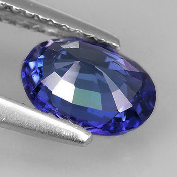 8.5x6.5 mm Oval1.35ct Sparkling Natural SriLanka Purple Blue Sapphire [Flawless-VVS]