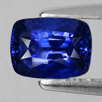 7x5 mm Cushion 1.12ct AAA Luster Natural SriLanka Royal Blue Sapphire [VVS]