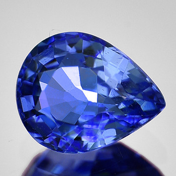 6.5x5.5 mm Pear 0.82ct Sparkling Luster Natural SriLanka Blue Sapphire [Flawless-VVS]