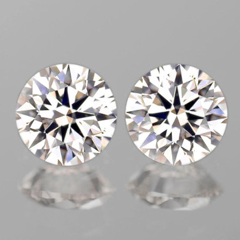 4.70 mm Round 2 pieces AAA Superb Luster Natural C2-C3 Champagne Diamond [VVS]-Top Grade