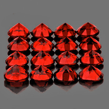 4.00 mm Round 16 pcs AAA Luster Natural Red Mozambique Garnet [Flawless-VVS]
