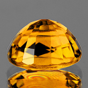 8x7 mm Oval 1.80ct Brilliant Luster Natural Intense Golden Beryl 'Heliodor' [Flawless-VVS]-Top Grade