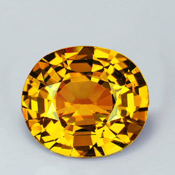 8x7 mm Oval 1.80ct Brilliant Luster Natural Intense Golden Beryl 'Heliodor' [Flawless-VVS]-Top Grade