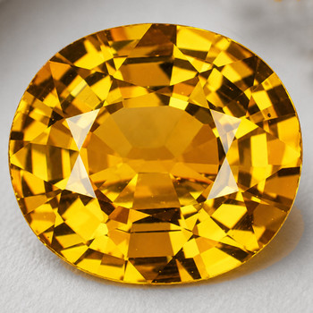 8x7 mm Oval 1.80ct Brilliant Luster Natural Intense Golden Beryl 'Heliodor' [Flawless-VVS]-Top Grade