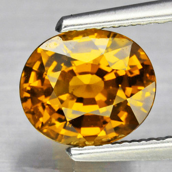 9x8 mm Oval 2.45ct Brilliant Luster Natural Intense Golden Beryl 'Heliodor' [Flawless-VVS]-Top Grade