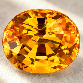 12x9 mm Oval 4.80ct Brilliant Luster Natural Intense Golden Beryl 'Heliodor' [VVS]-Top Grade