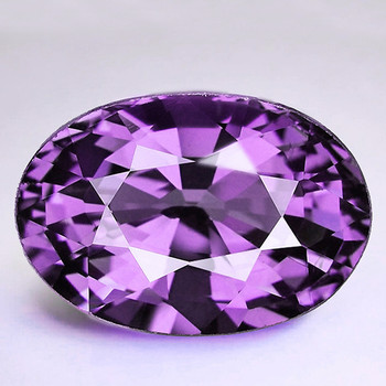 8x5 mm Oval {1.34ct} Superb Luster Natural Intense Purple Spinel [Flawless-VVS]-Top Grade