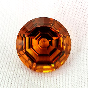 12.00 mm Fancy Round Cut 5.65cts Natural Whiskey Brown Smoky Quartz [Flawless-VVS]