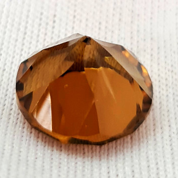 12.00 mm Fancy Round Cut 5.82cts Natural Whiskey Brown Smoky Quartz [Flawless-VVS]