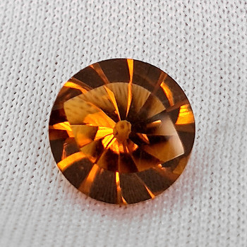 10.00 mm Fancy Round Cut 3.45cts Natural Whiskey Brown Smoky Quartz [Flawless-VVS]
