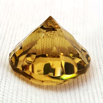 13.00 mm Fancy Round Cut 8.20cts Natural Whiskey Gold Smoky Quartz [Flawless-VVS]