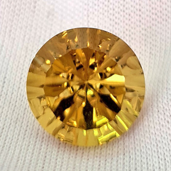 13.00 mm Fancy Round Cut 8.20cts Natural Whiskey Gold Smoky Quartz [Flawless-VVS]