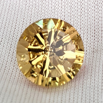 12.00 mm Fancy Round Cut 5.50cts Natural Whiskey Gold Smoky Quartz [Flawless-VVS]