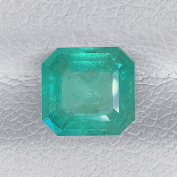 5.50 mm Octagon {0.92ct} Lustrous Natural Brilliant Blue Green Emerald [SI]
