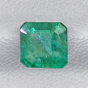 5.00 mm Octagon {0.80ct} Lustrous Natural Brilliant Blue Green Emerald [SI]