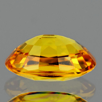 7x5 mm Oval {0.80ct} AAA Luster Natural Golden Yellow Sapphire [Flawless-VVS]