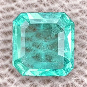 5.00 mm Octagon {0.45ct} Lustrous Natural Brilliant Blue Green Emerald [VS]