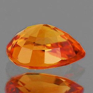 9x7 mm Pear {1.70ct} AAA Luster Natural Intense Golden Yellow Sapphire [Flawless-VVS]
