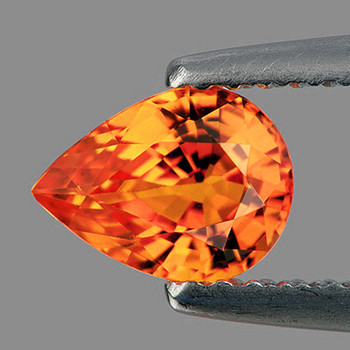 9x7 mm Pear {1.70ct} AAA Luster Natural Intense Golden Yellow Sapphire [Flawless-VVS]