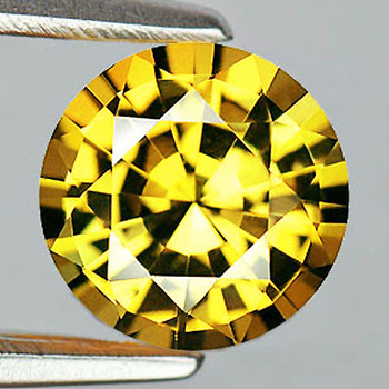5.00 mm Round 0.62ct AAA Fire Luster Natural Yellow Sapphire [Flawless-VVS]