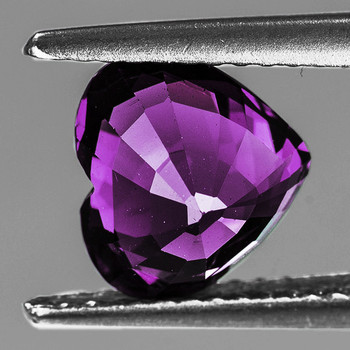 8x7 mm Heart 1.55ct Top Luster Natural Intense Purple Spinel [Flawless-VVS]