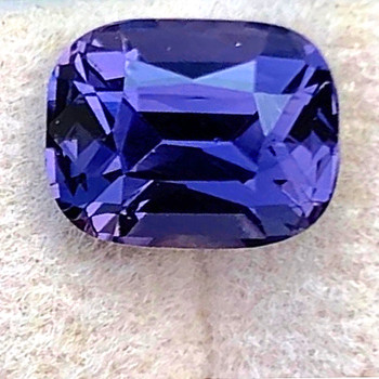 7x5 mm Cushion {1.28ct} Top Luster Natural Violet Purple Spinel [Flawless-VVS]