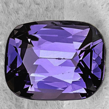 7x5 mm Cushion {1.25ct} Top Luster Natural Titanium Purple Spinel [Flawless-VVS]