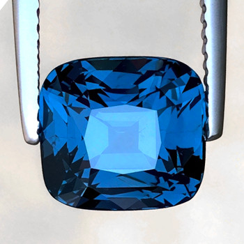 6x5 mm Cushion {1.05ct} Top Luster Natural Titanium Blue Spinel [Flawless-VVS]