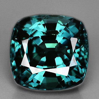 7.00 mm Cushion {1.55ct} Brilliant Natural Teal Blue Sapphire [Flawless-VVS]-AAA Grade