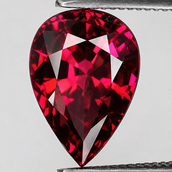 10x7 mm Pear {2.50cts} AAA Luster Natural Raspberry Pink Rhodolite Garnet [Flawless-VVS]