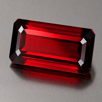 10.5x5.5 mm Octagon {2.71cts} Top Luster Natural Intense Red Mozambique Garnet [Flawless-VVS]