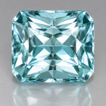 6.00 mm Octagon {1.15cts} Fire Luster Natural Green Blue Aquamarine [Flawless-VVS]