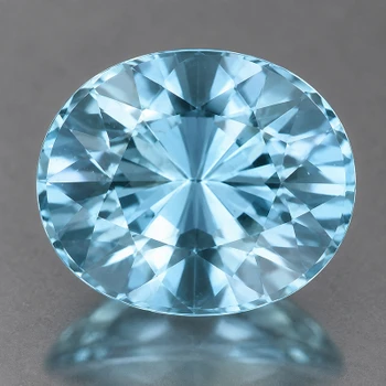 8x6.5 mm Oval {1.22ct} AAA Luster Natural Santa Maria Blue Aquamarine [Flawless-VVS]