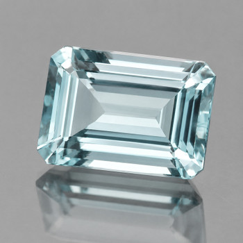 8x6 mm Octagon {1.35cts} Fire Luster Natural Light Blue Aquamarine [Flawless-VVS]