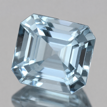 7x6 mm Octagon {1.30cts} Fire Luster Natural Sky Blue Aquamarine [Flawless-VVS]