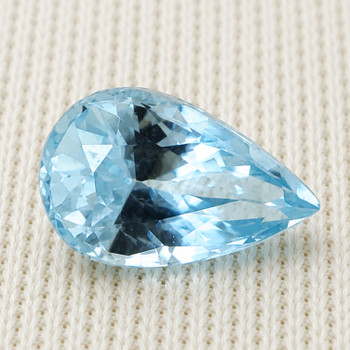 10x6 mm Pear {1.55ct} AAA Luster Natural Santa Maria Blue Aquamarine [Flawless-VVS]