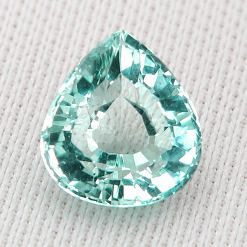 7.50 mm Pear {1.60ct} AAA Luster Natural Green Blue Aquamarine [Flawless-VVS]