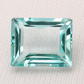 9x7 mm Baguette {2.38ct} AAA Luster Natural Intense Green Blue Aquamarine [Flawless-VVS]