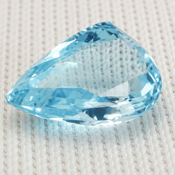 8.5x6.5 mm Pear {1.40ct} AAA Luster Natural Santa Maria Blue Aquamarine [Flawless-VVS]