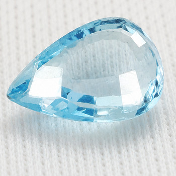 7x5 mm Pear {0.66ct} AAA Luster Natural Santa Maria Blue Aquamarine [Flawless-VVS]