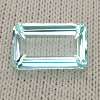 7x5 mm Octagon {0.70ct} Fire Luster Natural Green Blue Aquamarine [Flawless-VVS]