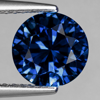 4.00 mm Round {0.35ct} Lustrous Natural Intense Blue Sapphire [Flawless-VVS]