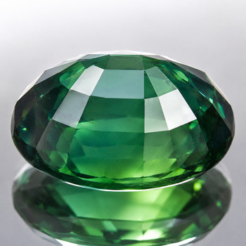 8x6 mm Oval {1.28ct} Top Luster Natural Intense Green Sapphire [Flawless-VVS]-Top Grade