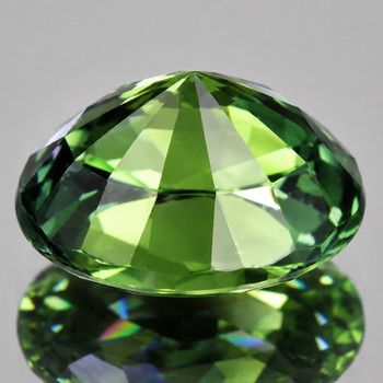 7.5x5.5 mm Oval {1.35ct} Top Luster Natural Intense Green Sapphire [Flawless-VVS]-Top Grade