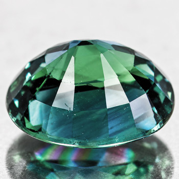 7x5 mm Oval {1.00ct} Top Luster Natural Intense Green Sapphire [Flawless-VVS]-Top Grade