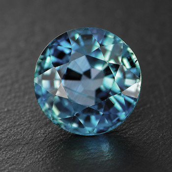 4.50 mm Round {0.60ct} Sparkling Natural Top Blue Green Sapphire [Flawless-VVS]